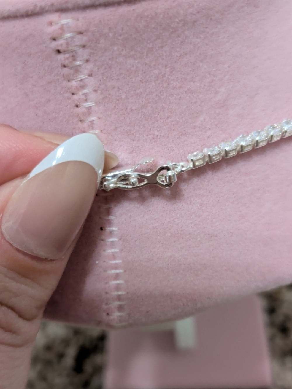 Luv AJ x Alyssa Lynch silver tennis necklace - Picture 7 of 8